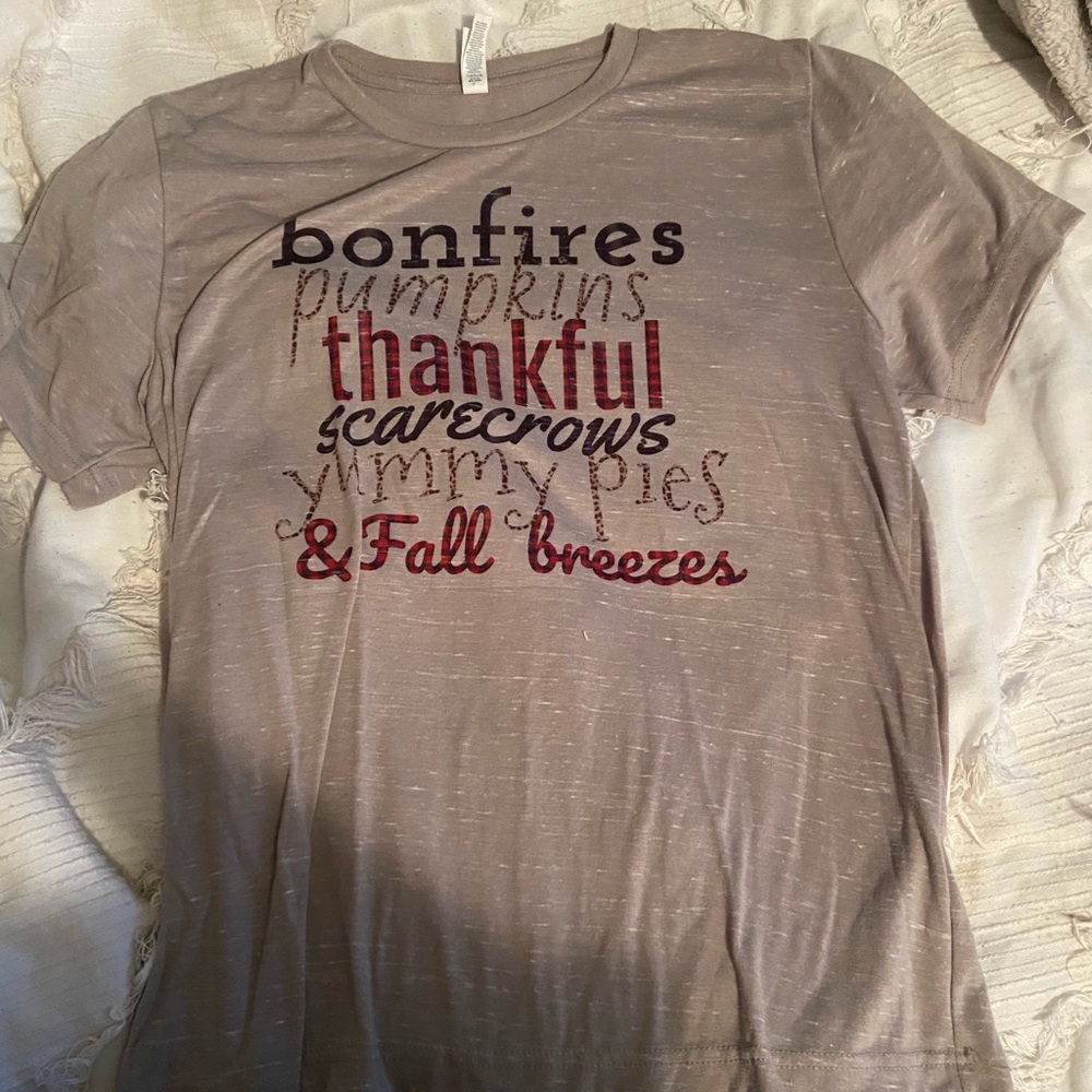 custom screen printed Fall shirt